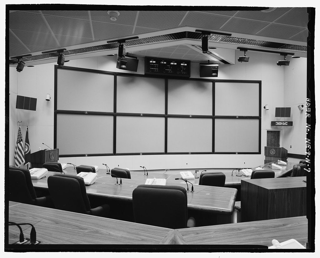 General view of the command center briefing room — HAER NE-9-N-7, Library of Congress